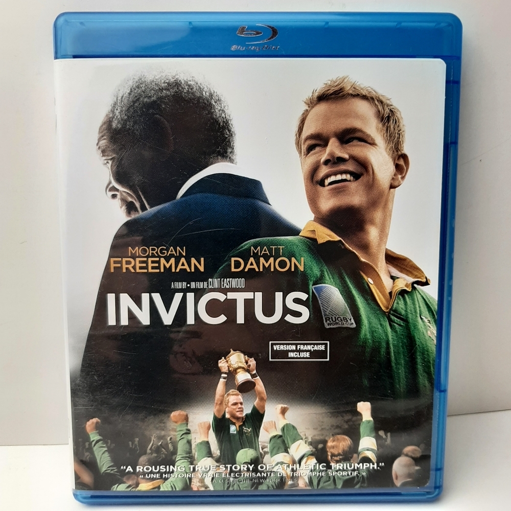 🍒4 for $20🍒 Invictus Bilingual (Blu-Ray DVD Combo ) Drama Movie